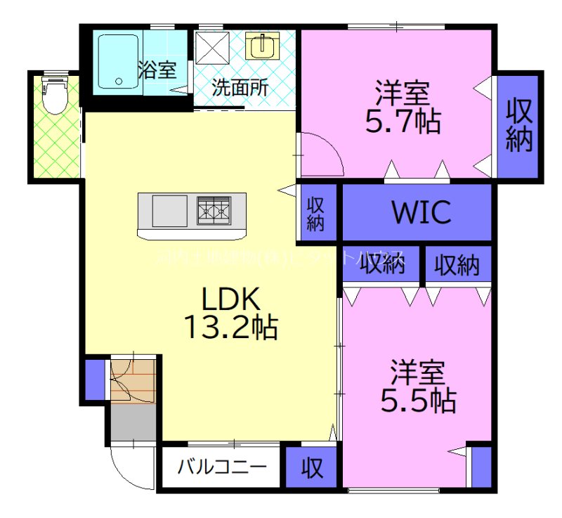 ブランキューブの間取り