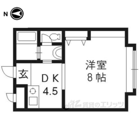 宇治市槇島町のマンションの間取り