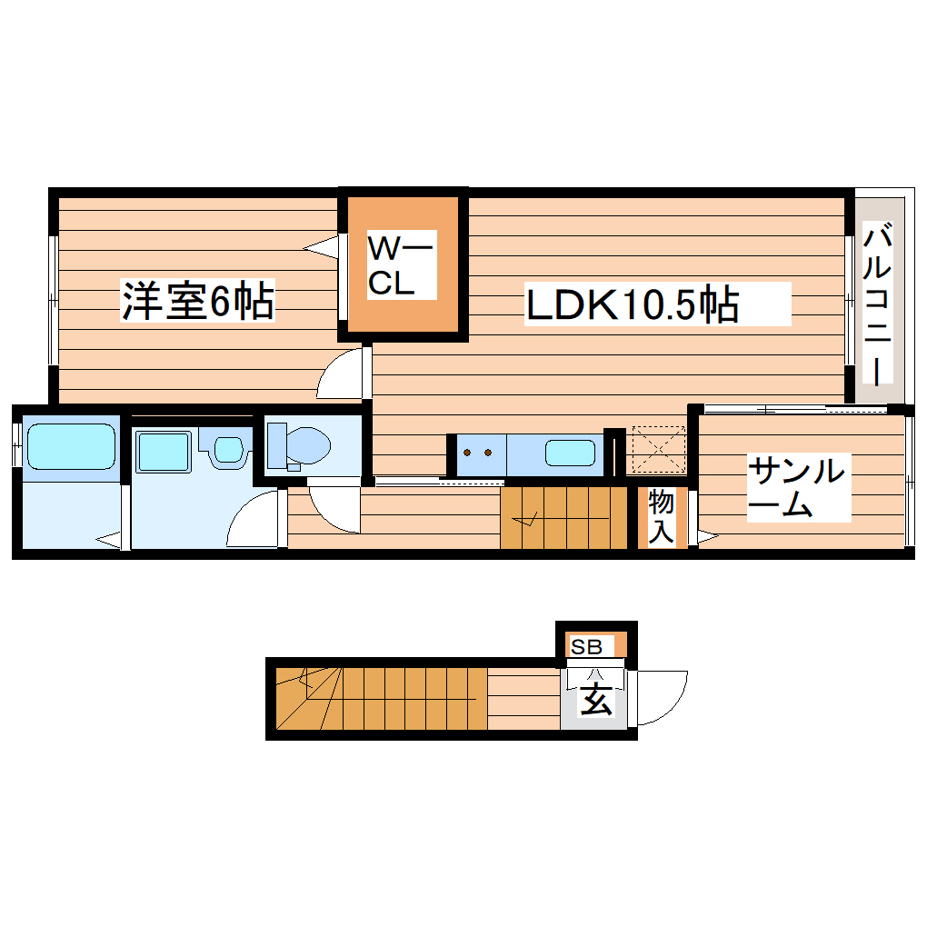 ルシエルFの間取り