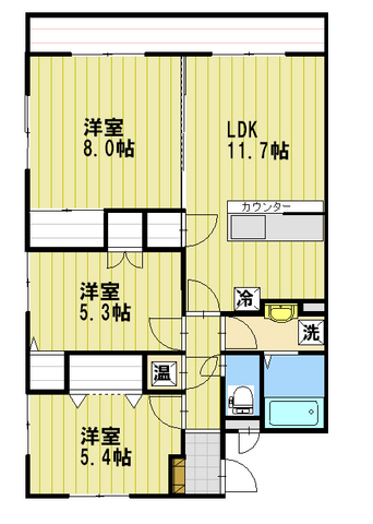 マンション花水木2の間取り