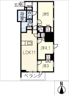 ＧＲＡＮＰＡＳＥＯ名古屋伏見の間取り