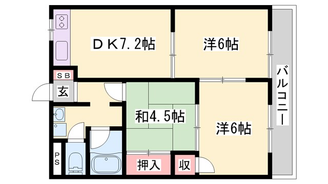 グランドールFの間取り