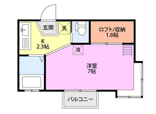 コーポアップルの間取り