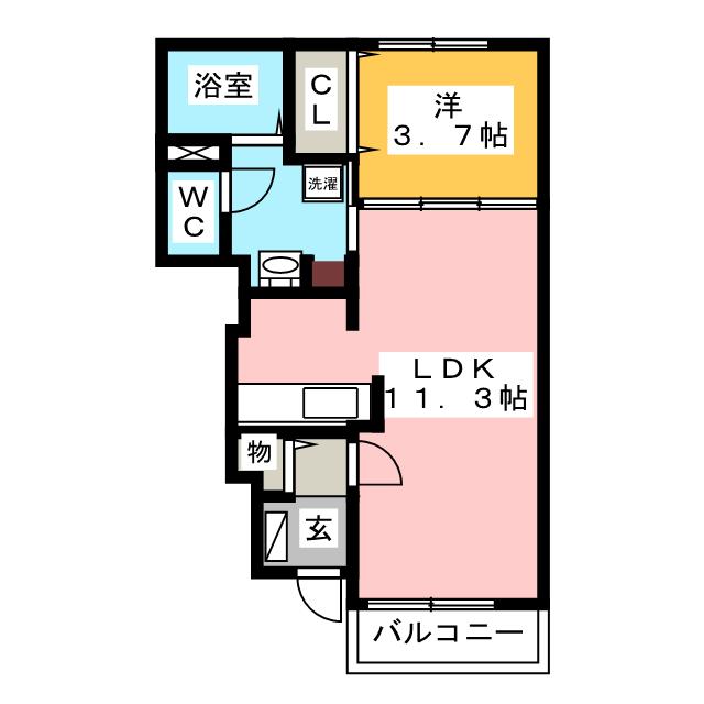 ソラーレ　ロッソの間取り