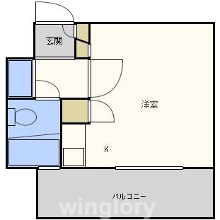 ダイナコート大博通りの間取り