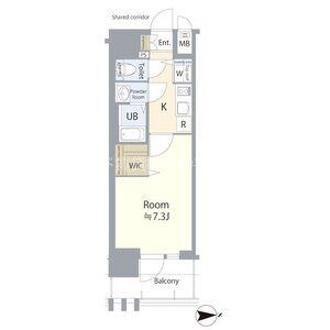 名古屋市北区平安のマンションの間取り