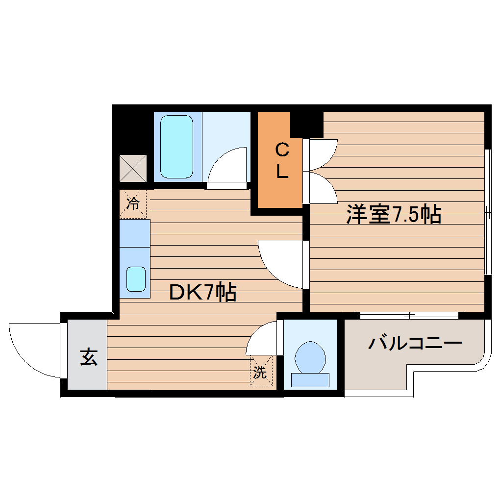 In-Towner二日町の間取り