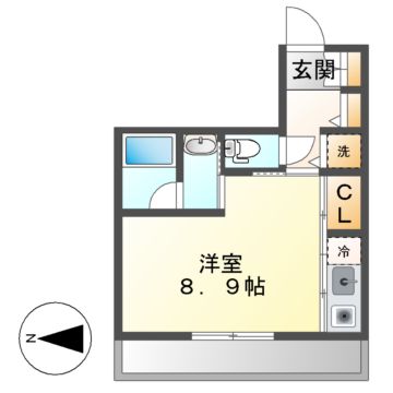 川崎市多摩区宿河原のマンションの間取り