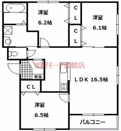 パティオ美原Aの間取り