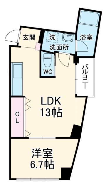 瑞穂市別府のマンションの間取り