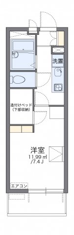 レオパレスガーディアンの間取り