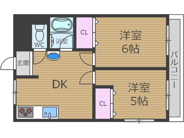 第3伏見マンションの間取り