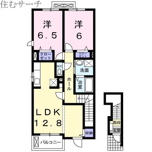 リッシェ　レジデンスＡの間取り