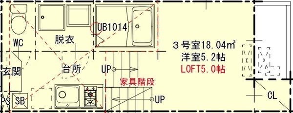 地下鉄桜通線 太閤通駅 徒歩4分 2階建 築8年の間取り写真