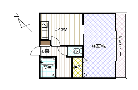 シャンパーニュ福井駅東の間取り