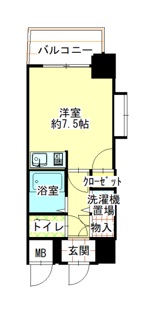 ダイアパレス御門の間取り