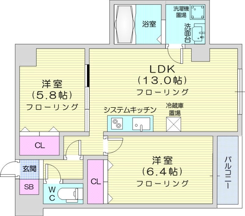 SugarRayの間取り