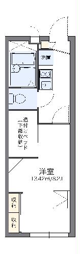 レオパレスキャロットの間取り