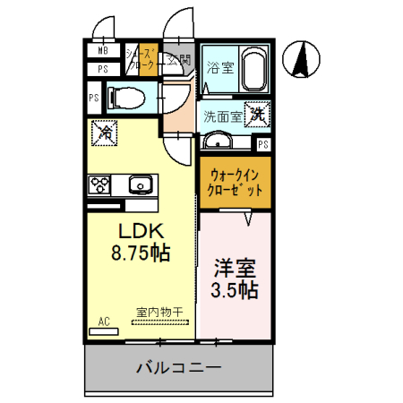 サンライズ湊IIの間取り