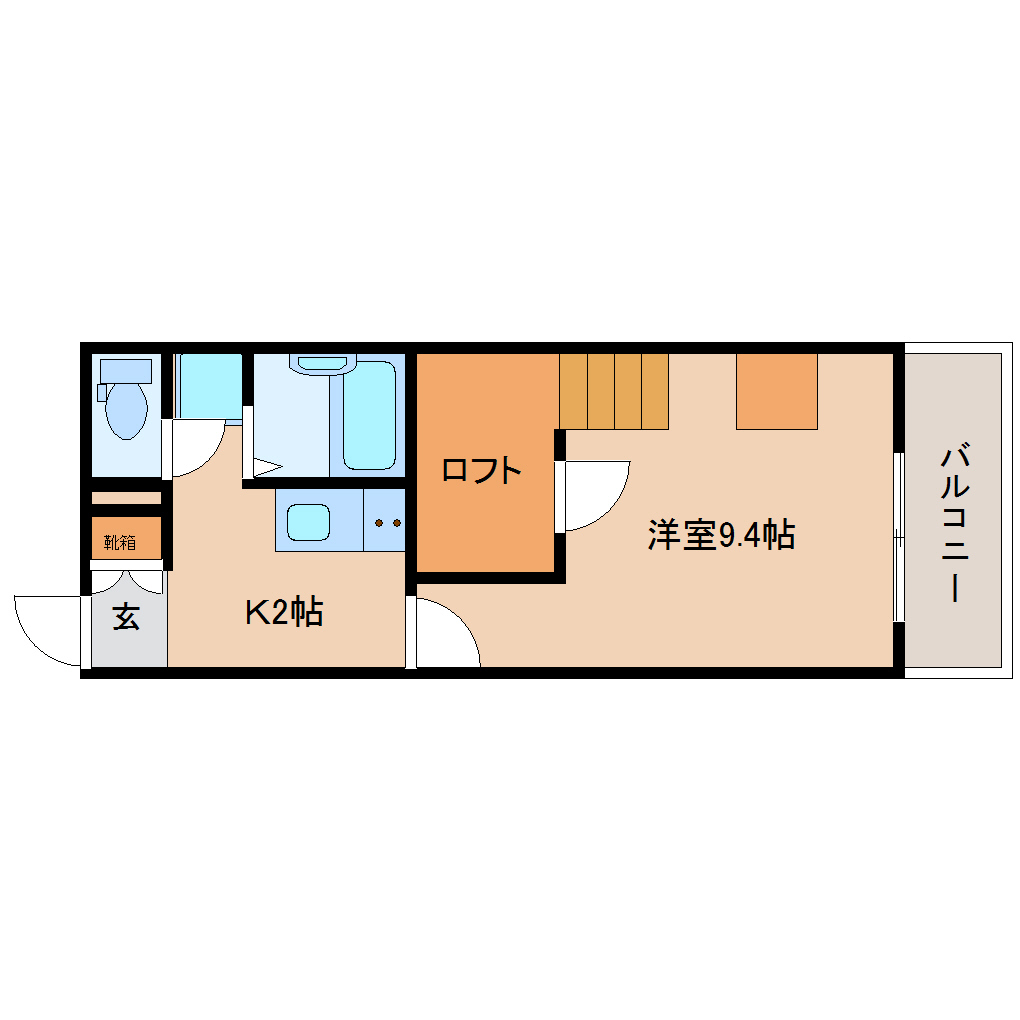 木津川市梅美台のマンションの間取り