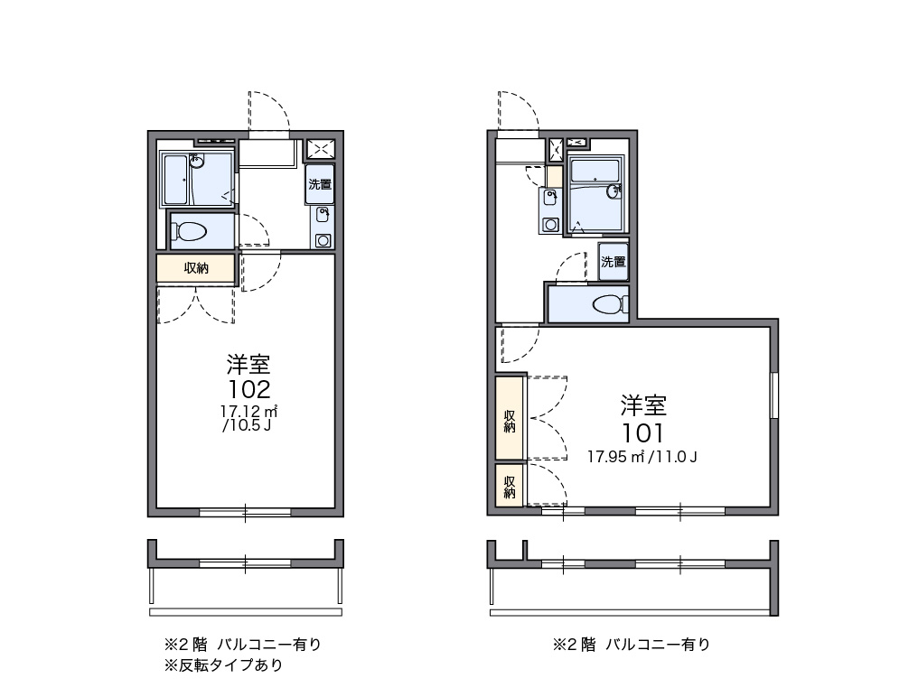 【レオパレスミュールの間取り】