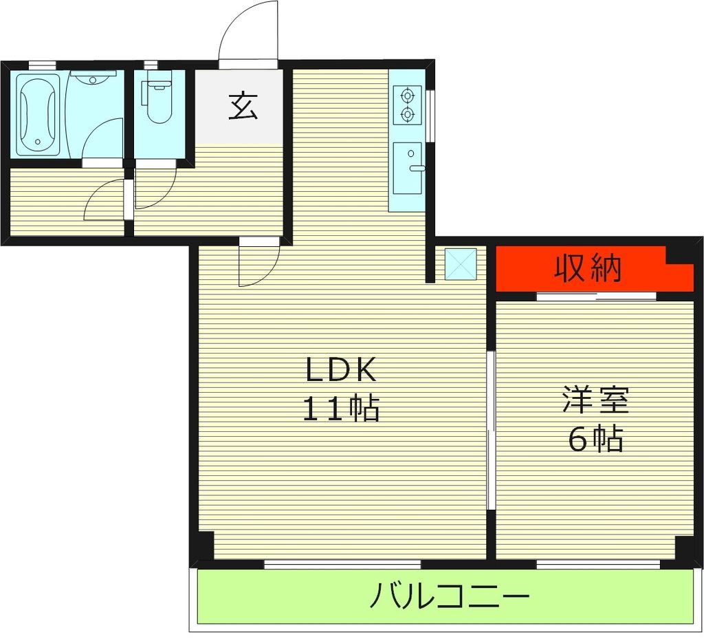 【ロイヤルハイツ豊田の間取り】