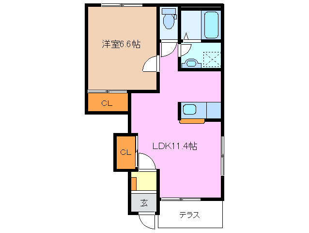 プレサスコンファース和田の間取り