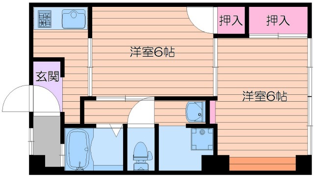 大鳩マンションの間取り