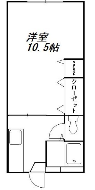 伊勢原市高森のアパートの間取り