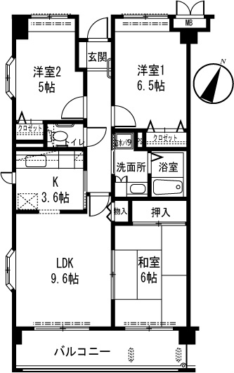 ライネスハイムIの間取り