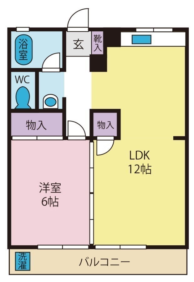 大道ハイツの間取り