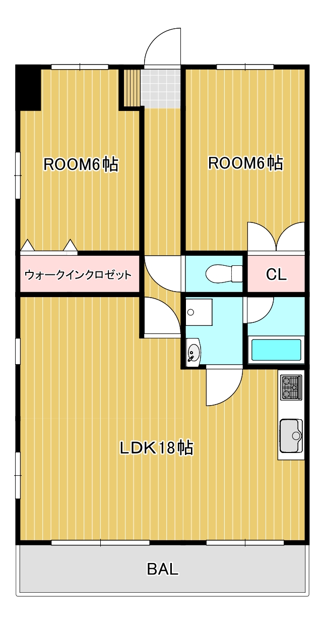 KURODAマンションの間取り