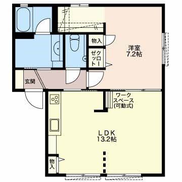 四日市市川島町のアパートの間取り