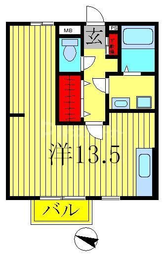 クレール新柏Bの間取り