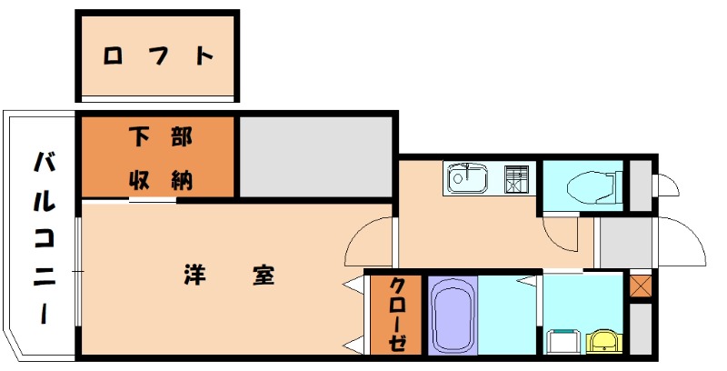 古賀市今の庄のマンションの間取り