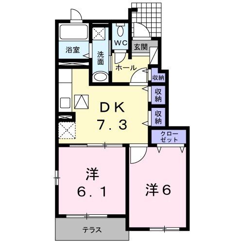 エステート桜IIの間取り