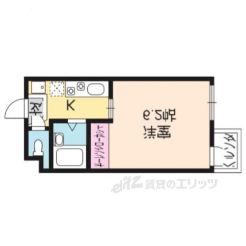 京都市上京区玉屋町のマンションの間取り