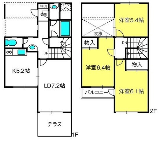 ラシュレ岩槻の間取り