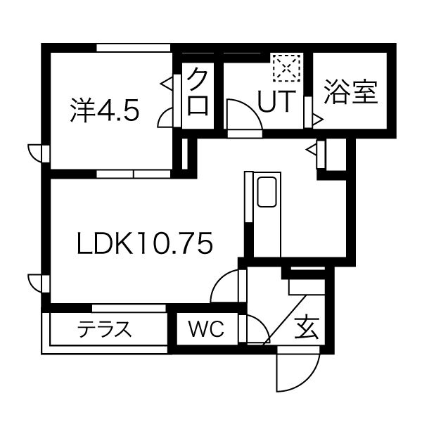 コージーフラットの間取り