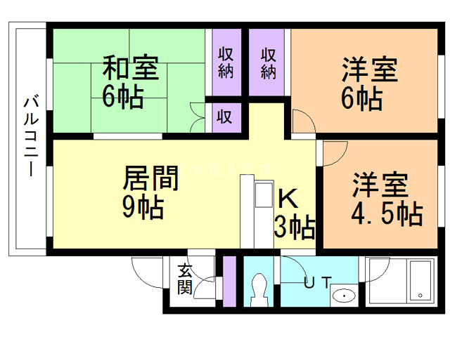 フロンティア旭町の間取り