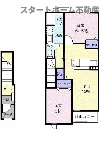 パークサイド前山　Ａの間取り