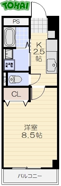 第六マンション一八の間取り