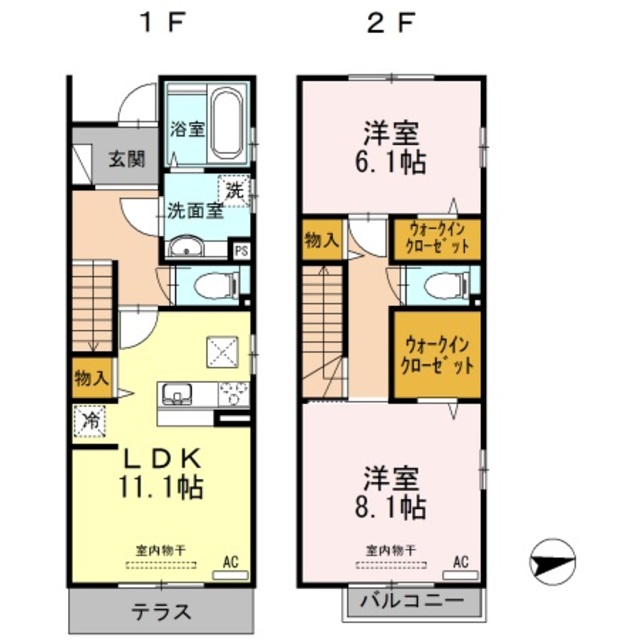 D-room住吉の間取り