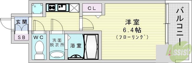 プレサンス梅田北ディアの間取り