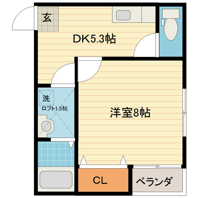 ヴィラ上堀の間取り