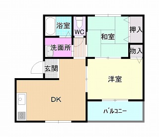 エクセレント　ハイツの間取り