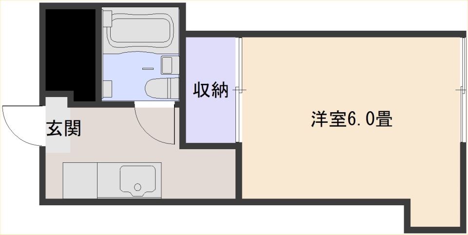 コーポ御用の間取り