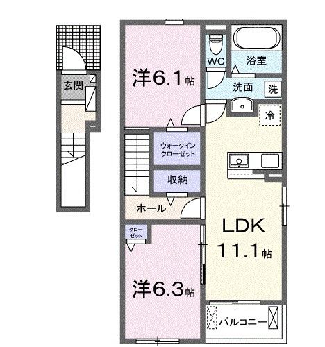 【ロイヤル　信濃　Ａの間取り】