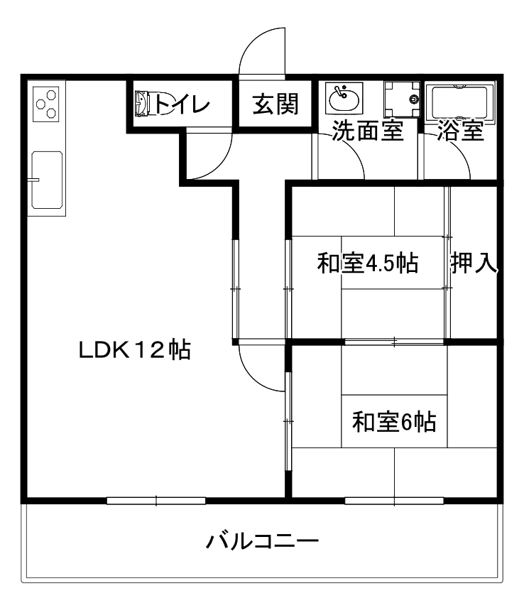 ベルメゾン帝塚山の間取り