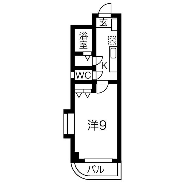 岩倉市東町のマンションの間取り